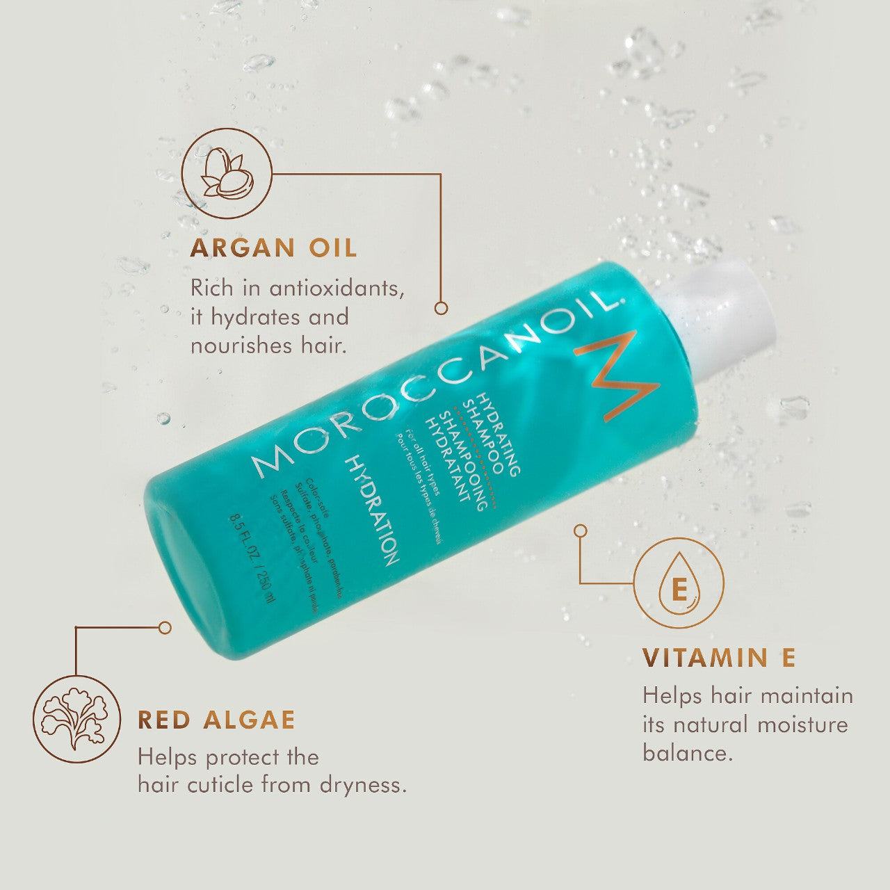 MOROCCANOIL HYDRATING SHAMPOO x 250 ml - SHAMPOO HIDRATANTE