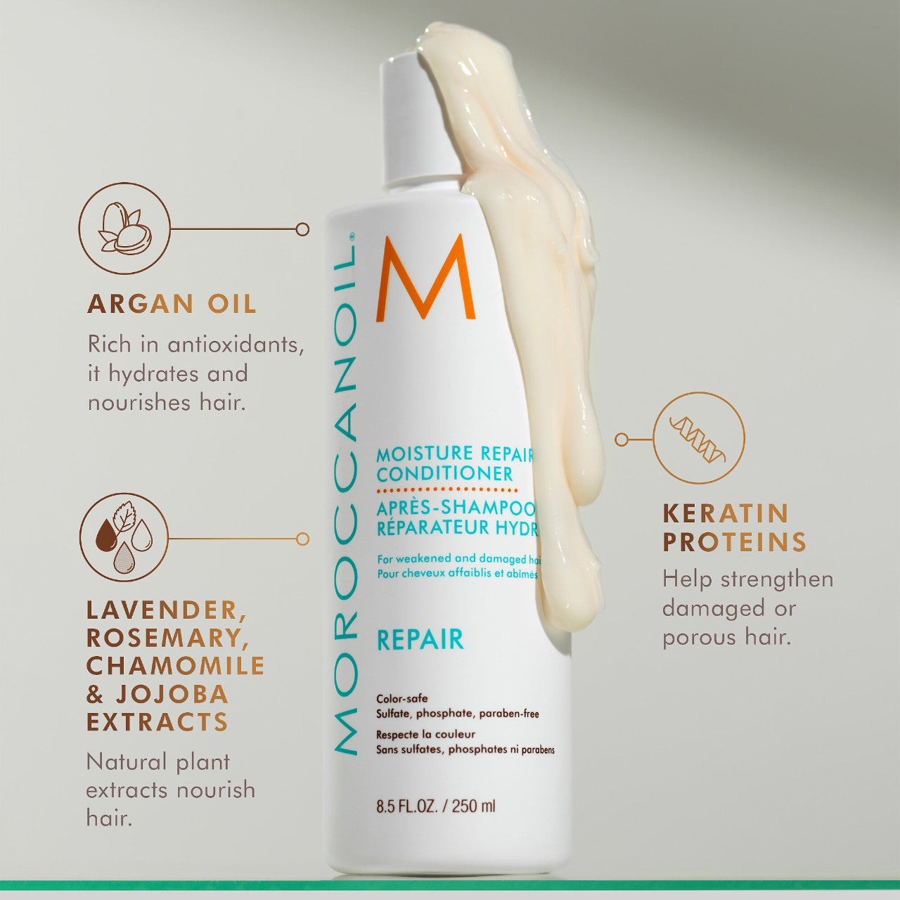 MOROCCANOIL MOISTURE REPAIR CONDITIONER x 250 ml - ACONDICIONADOR REPARADOR