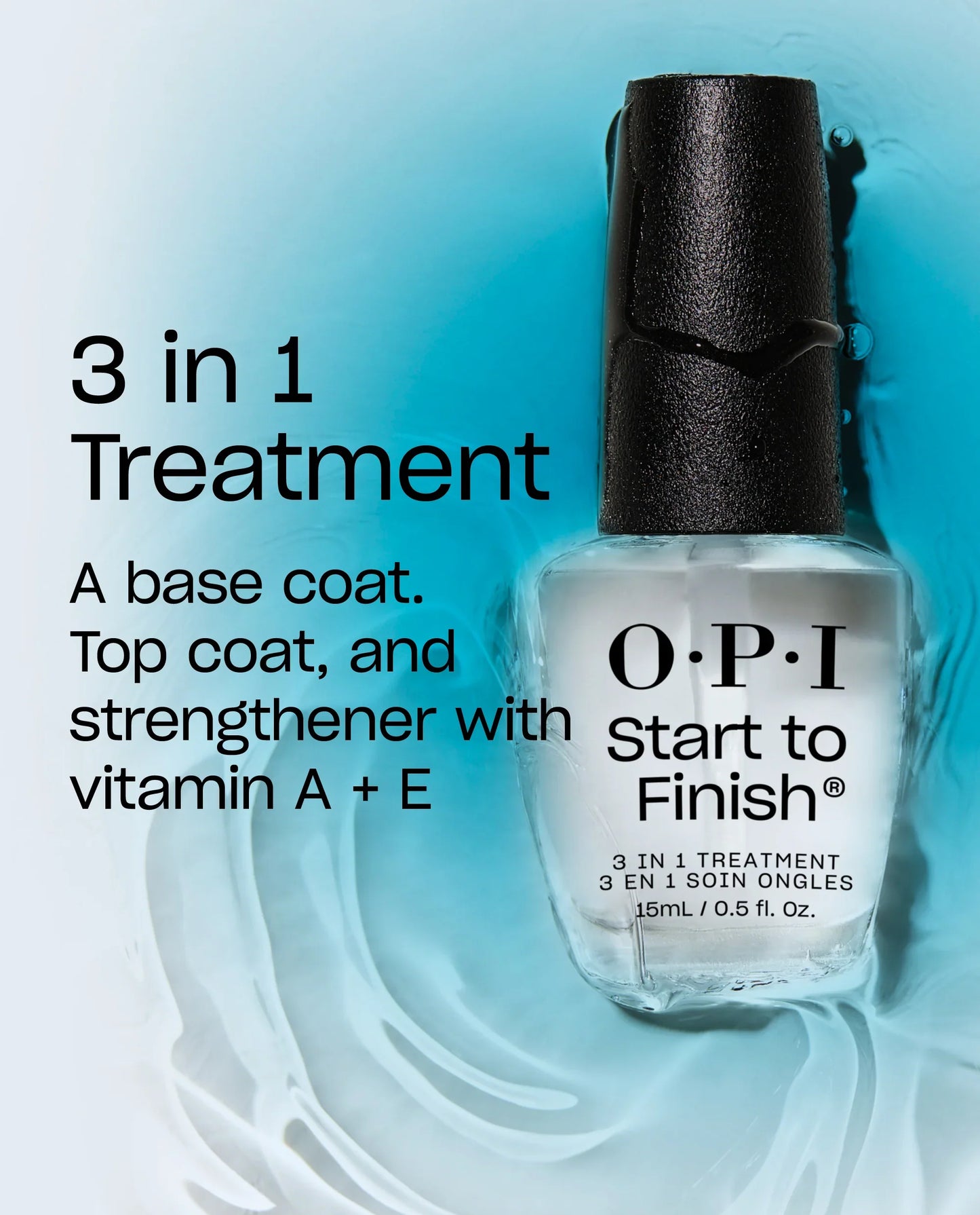 OPI START TO FINISH 3-IN-1 TREATMENT - TRATAMIENTO 3 EN 1