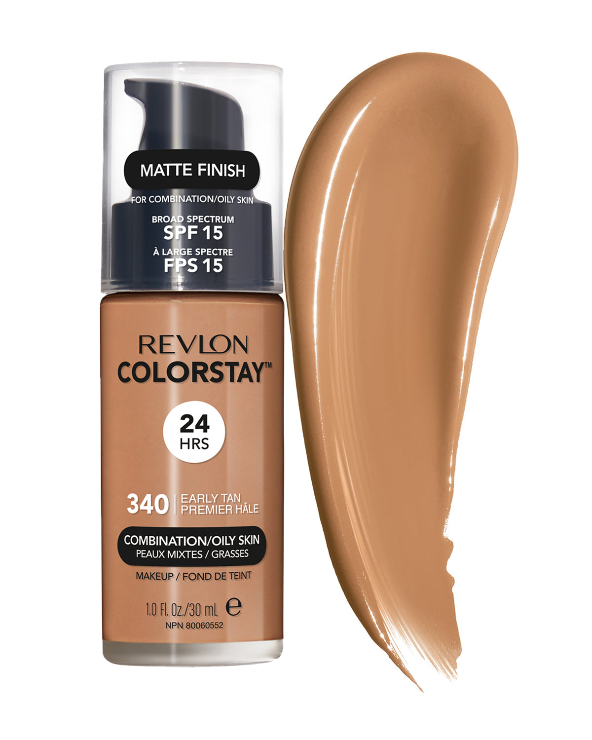 REVLON COLORSTAY MAKEUP SPF 15 - EARLY TAN (340) - BASE ACABADO MATE