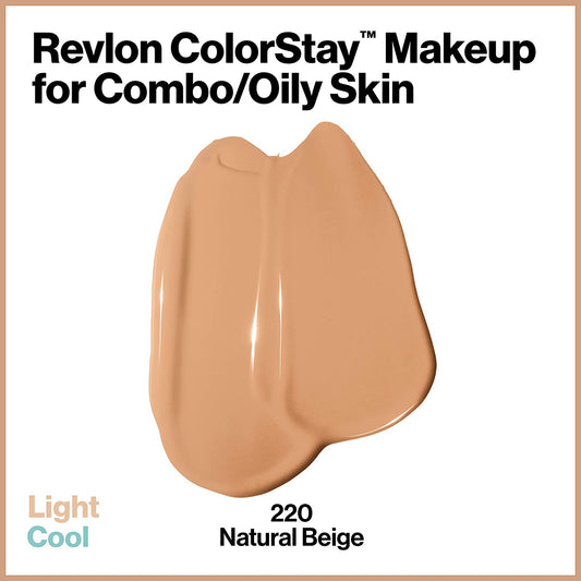 REVLON COLORSTAY MAKEUP SPF 15 - NATURAL BEIGE (220) - BASE ACABADO MATE