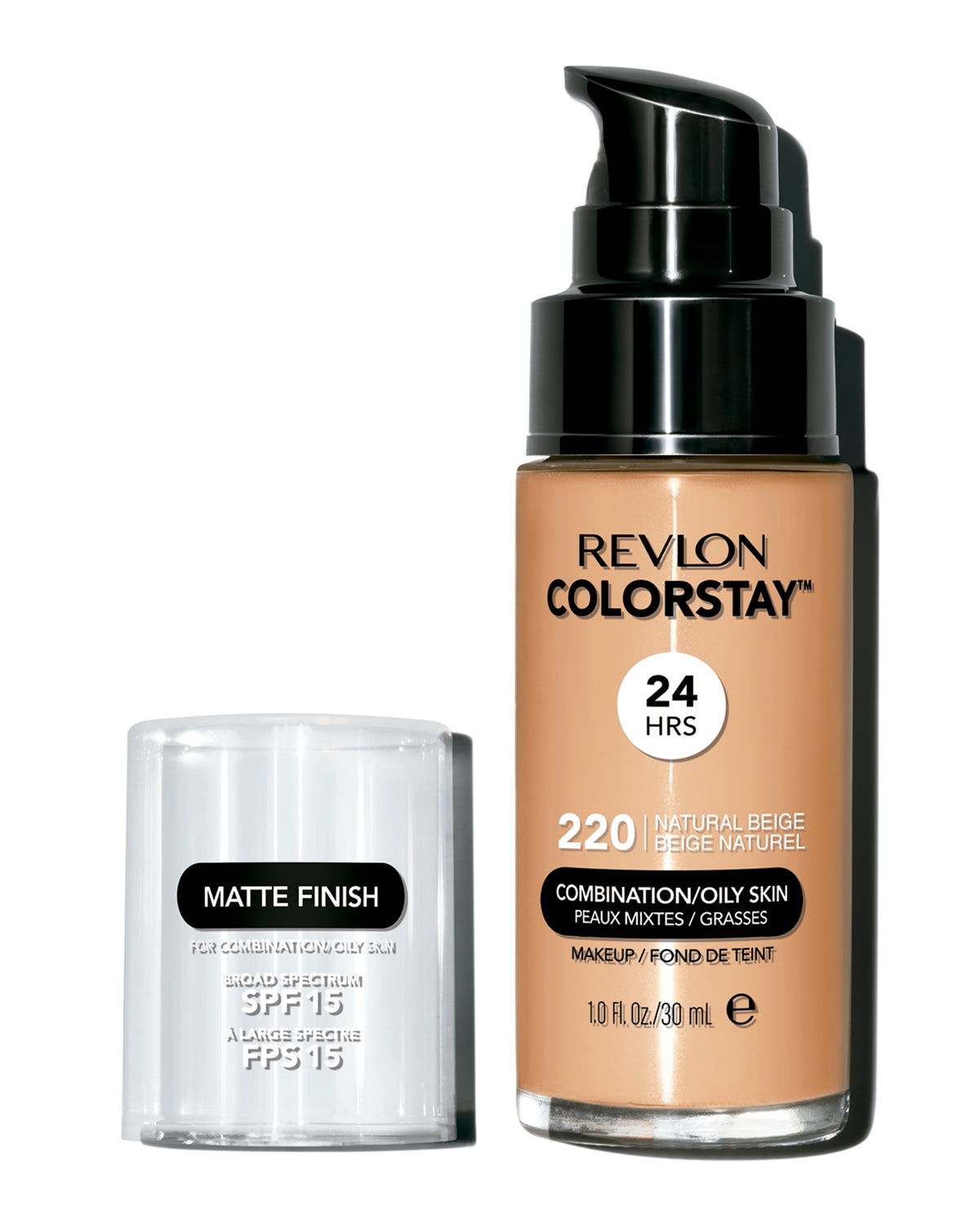 REVLON COLORSTAY MAKEUP SPF 15 - NATURAL BEIGE (220) - BASE ACABADO MATE