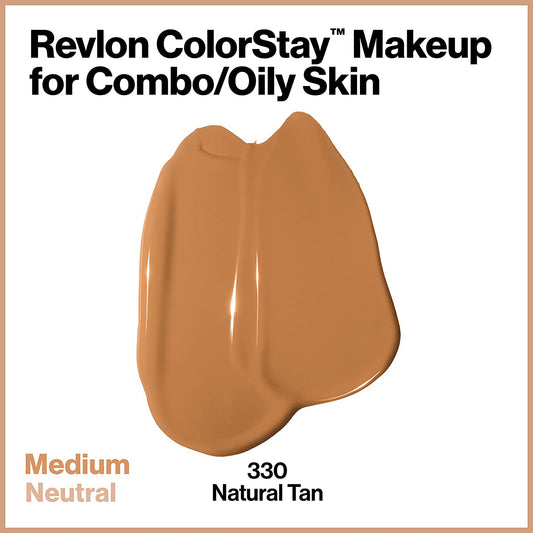REVLON COLORSTAY MAKEUP SPF 15 - NATURAL TAN (330) - BASE ACABADO MATE