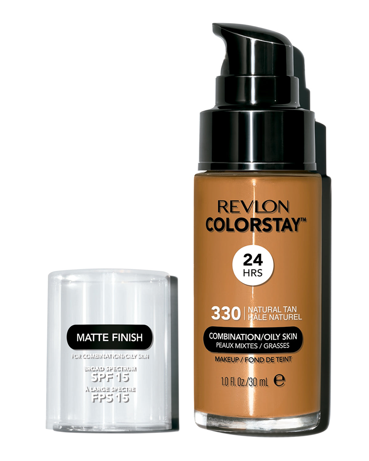 REVLON COLORSTAY MAKEUP SPF 15 - NATURAL TAN (330) - BASE ACABADO MATE