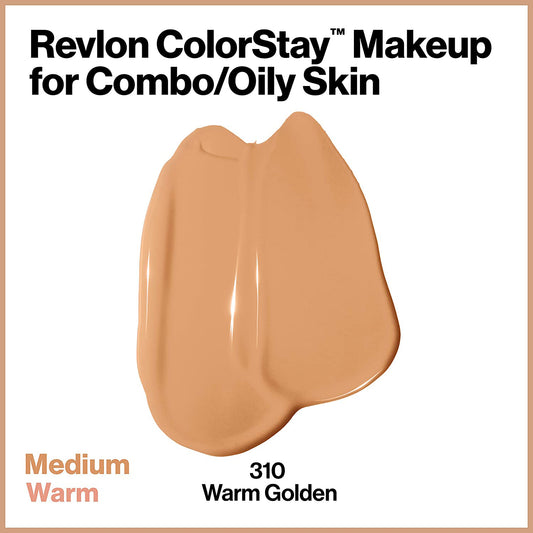 REVLON COLORSTAY MAKEUP SPF 15 - WARM GOLDEN (310) - BASE ACABADO MATE